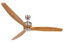 Beacon Lighting America 210506010 - Lucci Air Akmani Brushed Chrome and Teak 60-inch DC Ceiling Fan