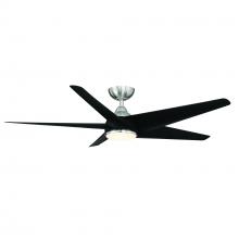 WAC Smart Fan Collection F-071L-BN/MB - Viper Brushed Nickel/Matte Black WITH LUMINAIRE