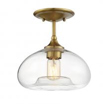 Savoy House Meridian M60017NB - 1-Light Ceiling Light in Natural Brass