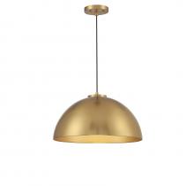 Savoy House Meridian M7024NB - 1-Light Pendant in Natural Brass