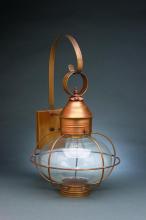 Northeast Lantern 2541-AB-LT2-CSG - Caged Onion Wall Antique Brass 2 Candelabra Sockets Clear Seedy Glass