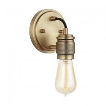 Austin Allen & Co. 9D298A - 1-Light Industrial Sconce Bulb Only in Aged Brass