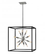 Hinkley 46314BLK-PN - Large Open Frame Pendant