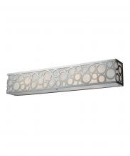 ELK Home 31023/4 - Retrovia 4-Light Vanity Sconce in Polished Nickel with Metal and Glass Shade