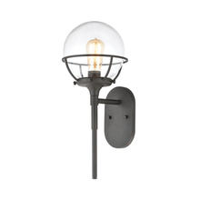 ELK Home 57289/1 - Girard 1-Light Sconce in Charcoal with Clear Glass